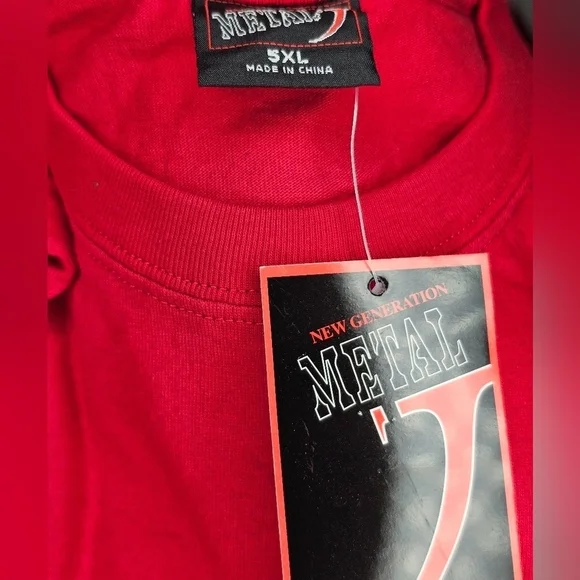 New Generation Metal T, short sleeve T-shirt. Men's Big & Tall Size 5XL ✨️NWT ✨️ - Picture 3 of 6